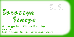 dorottya vincze business card